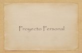 Proyecto Personal - COLEGIO C.H.A · 2015. 8. 20. · PROYECTO PERSONAL Y COMUNITARIO en sentido estricto es el EVANGELIO. Ahí está resumida nuestra imagen, la del hombre nuevo,