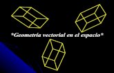 *Geometría vectorial en el espacio*€¦ · *Geometría vectorial en el espacio* *Planos coordenados* Semieje negativo Semieje positivo x y z O Consideremos tres rectas perpendiculares