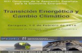 XIII Congreso de la Asociación Española para la Economía ... · XIII Congreso de la Asociación Española para la Economía Energética. Zaragoza, 1 ‐ 2 de Febrero de 2018. Universidad