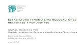 SBIF.cl - Estabilidad Financiera: Regulaciones …...Activos USD 301,1 Pasivos USD 276,3 Patrimonio USD 24,8 12,1 veces el patrimonio. Balance bancario en Chile (miles de millones,