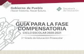GUÍA PARA LA FASE COMPENSATORIAa_3_Preescolar.pdf · asistencia a los planteles desde preescolar a educación superior. El cierre de escuelas en Puebla, a partir del 20 de marzo
