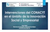 Intervenciones del CONACYT en el ámbito de la …...Ciencia, Tecnología e Innovación (SNCTI) del Paraguay. Desarrollar capacidades nacionales para la generación de conocimiento