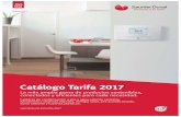 Catálogo Tarifa 2017 - SOTEC · Catálogo Tarifa 2017 Marzo 2017 Calderas de condensación a gas y agua caliente sanitaria. Aerotermia y sistemas híbridos, energía solar, aire