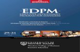 EDPM - Seminarium Internacional · SESIÓN 1 9:00 a 11:00 • Modelos de negocio: El valor de crear grandes avances. • Análisis del modelo de negocios actual y la propuesta de