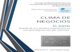 CLIMA DE NEGOCIOS - Consejo · CLIMA DE NEGOCIOS Observatorio de Ciencias Económicas Informe N° 2 –III Trimestre 2017 EL DATO El90% de los adultos argentinos ya compró alguna