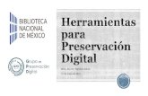Mtra. Ana Yuri Ramírez Molina 31 de mayo de 2019 · Mtra. Ana Yuri Ramírez Molina 31 de Mayo de 2019. 5. La preservación digital es el conjunto de principios, políticas, normas