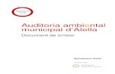 Auditoria ambiental municipal dâ€™Alella Auditoria Ambiental Alella II. Diagnosi Ambiental 2 Taula 3