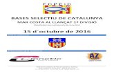 15 d ´octubre de 201 6fcpeic.cat/competicions/oficials/mar_costa/1304... · la concentració es farà a la ROTONDA DE LA PLUMA a les 1 0 :00 h. del dissabte 15 d ´octubre de 2016