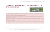 JUAN RAMON JIMÉNEZ Y PLATERO€¦ · PLATERO Con este material de ampliación pretendemos acercar la figura de Juan Ramón Jiménez, a través de la lectura de una de sus obras más