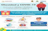 Obesidad y COVID-19 · Aliméntate sanamente Realiza actividad física diariamente Consume 2 Litros de agua simple a diario Evita las bebidas azucaradas y los ultraprocesados RECUERDA