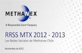 Presentación de PowerPoint 2013_Nov_FINAL1.pdf · Pacífico, Europa y América Latina. ... En apenas seis meses, la comunidad de Methanex en las redes sociales superó las 5 mil