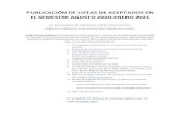 PUBLICACIÓN DE LISTAS DE ACEPTADOS EN EL SEMESTRE …cbtis38.edu.mx/descargas_publicas/ListaAceptados2020.pdf · publicaciÓn de listas de aceptados en el semestre agosto 2020-enero