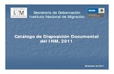 Catálogo de Disposición Documental del INMdel INM, 2011 · CÓDIGO DE CLASIFICACIÓN NOMBRE SERIE SUBSERIE ... 2c.13 INSPECCIÓN Y DESIGNACIÓN DE PERITOS 60 2c.14 DESFALCOS, PECULADOS,