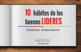 10 hábitos de los buenos LIDERES - Hazquepase2016/10/10  · 10 hábitos de los buenos LIDERES EVOLUCIÓN HUMANA – INTELIGENCIA ORGANIZATIVA “ Un líder con agilidad estratégica