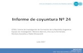Informe de coyuntura Nº 24 - El Diario · Informe de coyuntura Nº 24 Julio 2017 CIFRA. Centro de Investigación de Formación de la República Argentina Equipo de investigación: