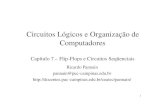 Circuitos Lógicos e Organização de Computadorespannain/mc542/aulas/cap7_cloc.pdf · 1 Circuitos Lógicos e Organização de Computadores Capítulo 7 – Flip-Flops e Circuitos