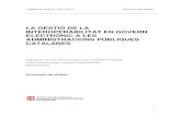 LA GESTIÓ DE LA INTEROPERABILITAT EN GOVERN ELECTRÒNIC … La... · Treballs de recerca | 2011-2012 Document de síntesi 3 sentit, la defineixen com l’habilitat dels sistemes