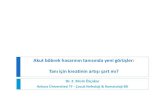 Ankara Üniversitesi TF - Nefroloji · (AUC-ROC >0.75 iyi ayırım - >0.9 harika ayırım) Schiffl H, ve ark. Pediatr Nephrol 2013;28:837-42 . Nötrofil jelatinaz ilişkili lipokalin