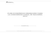 PLAN ECONÓMICO FINANCIERO PARA LA COMUNIDAD FORAL … · Plan Económico Financiero de Navarra 2013 8 3. Previsiones de las variables económicas y presupuestarias de las que parte