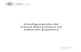 Configuración firma Internet Explorer · Versión: 2.14 Página 2 de 21 Índice. Capítulos Pág 1 Requisitos técnicos 3 2 Comprobar validez del certificado y proceso de autenticación/firma