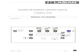 CUADRO DE MANDOS CONTROL DIGITAL CME-24 · cod. 54716.2 cme-24 05-2012 0 cuadro de mandos control digital cme-24 manual de usuario cod. 54716.2