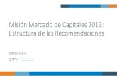 Misión Mercado de Capitales 2019: Estructura de las … · 2019. 8. 26. · Asignación efectiva del ahorro mediante el Mercado de Capitales: pilar del desarrollo de una sociedad.