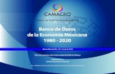 Banco de Datos de la Economía Mexicana 1980 - 2020DATOS DE LA ECONOMÍA MEXICANA 1980-2020. El Banco Mensual tiene como objetivo proporcionar información histórica, coyuntural y