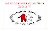Hemofilia Valladolid y Palencia - MEMORIA AÑO 2017 · 2018. 8. 9. · Consorcio Europeo de Hemofilia. Federación Española de Hemofilia. F.E.D.H.E.M.O. Inscrita en la Junta de Castilla