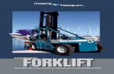MARINER FORKLIFT€¦ · forklift Mariner es muy ágil. La disposición lateral de la cabina proporciona al conductor una visibilidad inmejorable. El mando remoto permite que un solo
