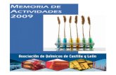 MEMORIA DE ACTIVIDADES 2009 · 2016. 9. 16. · Memoria de Actividades 2009. Asociación de Químicos de Castilla y León 2 Reuniones de la Comisión Durante los meses de enero y