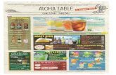 【公式サイト】ALOHA TABLE 銀座コリドー - 銀座 …ginzacorridor.alohatable.com/menu/docs/DINNER_C.pdfALOHA TABLE Waikiki Phone : 808-922-222-1 Address : 2238 Lau'ula