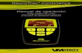 NeuroTrac Continence - La Casa del Fisio · 2020. 1. 29. · Manual de instrucciones del NeuroTrac® Continence 1. Quitar la tapa de las pilas. Introducir en el compartimento de las