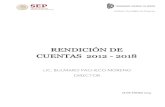 RENDICIÓN DE CUENTAS 2012 - 2018itg.edu.mx/wp-content/uploads/2019/01/IRC-2012-2018... · 2019. 1. 22. · Informe de Rendición de Cuentas de conclusión de la administración 2012