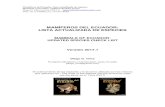 mamiferosdelecuador.commamiferosdelecuador.com/images/pdf/Lista20171.pdf · Author: Diego G. Tirira Created Date: 7/26/2017 12:18:50 PM