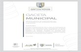 Multas y Recargos - Predial - San Luis Potosí · 2019. 8. 7. · 2 GACETA MUNICIPAL JULIO 2019 MTRO. FRANCISCO XAVIER NAVA PALACIOS, Presidente Constitucional del Municipio de San