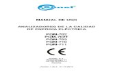 PQM-702, PQM-703, PQM-710, PQM-711 Manual de usoespaelec.com/pdf/manual/pqm-702.pdf · 2020. 1. 5. · Los analizadores de calidad de la anergía eléctrica PQM-702(T), PQM-703, PQM-710