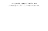 Premont ISD Manual del Estudiante 2017-18año escolar · PDF file 2017. 10. 2. · Premont ISD Manual del Estudiante Edad 19 años y mayores 30 entre los 6 y 19 30 Asistencia para
