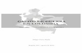 GASTOS DE GUERRA EN COLOMBIA - unicienciabga.edu.co · Por su parte el ELN y el EPL están reducidos a su mínima expresión. Hasta comienzos de los años ochenta puede decirse que