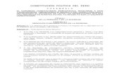 CONSTITUCION POLÍTICA DEL PERÚ · 2019. 3. 11. · CONSTITUCION: TÍTULO I DE LA PERSONA Y DE LA SOCIEDAD CAPÍTULO I DERECHOS FUNDAMENTALES DE LA PERSONA Artículo 1°.-La defensa