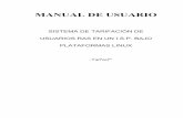 MANUAL DE USUARIOrepositorio.utn.edu.ec/bitstream/123456789/2146/2/Manual... · 2014. 7. 17. · AUTENTIFICACIÓN VERIFICACIÓN Y TARIFACIÓN DE USUARIOS RAS BAJO PLATAFORMAS LINUX