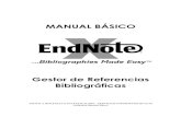 manual ENDNOTE 9marzo - APISALapisal.es/Investigacion/Recursos/EndNote_10.pdfrecomendable que no exceda 100.000 referencias para no crear problemas en el manejo de las mismas. •