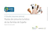 Presentación de PowerPoint - Federación Andaluza de ......ón 13,2% 9,5% osas) 33,2% 44,0% 6 Hábitos al viajar en familia Frecuencia y tipología de viajes 01 Pautas de consumo