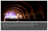 Museus, monuments i jaciments de Catalunya per a …patrimoni.gencat.cat/sites/default/files/lloguer_despais... · 2017. 10. 30. · Museus, monuments i jaciments de Catalunya per