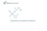 Introducción a Inventario y Patrimonio - tic.dpteruel.estic.dpteruel.es/.../08/DPT-Patrimonio-e-inventario.pdf · Inventario de Bienes Contabilidad Presupuestaria Bajas de Inventario