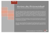 Aviso de Privacidadintegralianza.com/aviso/aviso-integralianza.pdf · 2018. 4. 4. · Aviso de Privacidad para la protección de datos personales Para una firma innovadora y de carácter