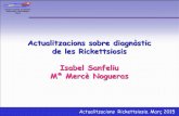 Actualitzacions sobre diagnòstic de les Rickettsiosis ...€¦ · Els artròpodes actuen de reservoris i vectors. L’homeés un hoste accidental. Transmissió transovàrica en el