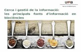 Cerca d’Informació en Educació - UAB Barcelona...Les carpetes • Els recursos / referències que heu seleccionat es guarden a la vostra cistella de l’espai personal. • Per
