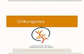 Chikungunya · 2014. 10. 7. · Chikungunya Virus causa enfermedad febril aguda Dolor en las coyunturas: manos y pies Síntomas se desarrollan usualmente a los 3-7 días Transmisión