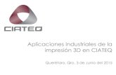 Aplicaciones Industriales de la impresión 3D en CIATEQ...Preparación del Modelo 3D en máquina EOS M280 PSW 3.6 Proceso de Manufactura, DMLS, EOS M280 - Sinterizado Láser Directo