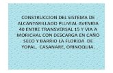 ALCANTARILLADO PLUVIAL AV 40 Y BARRIO LA FLORIDA DEL... · 3 111,38 60" 2 115,00 60" ... construccion del sistema de alcantarillado pluvial en la avenida 40 entre transversal 15 y